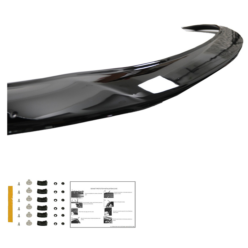 Protection du capot sur mesure pour Mitsubishi L200 Triton 6 2019- - Noir brillant