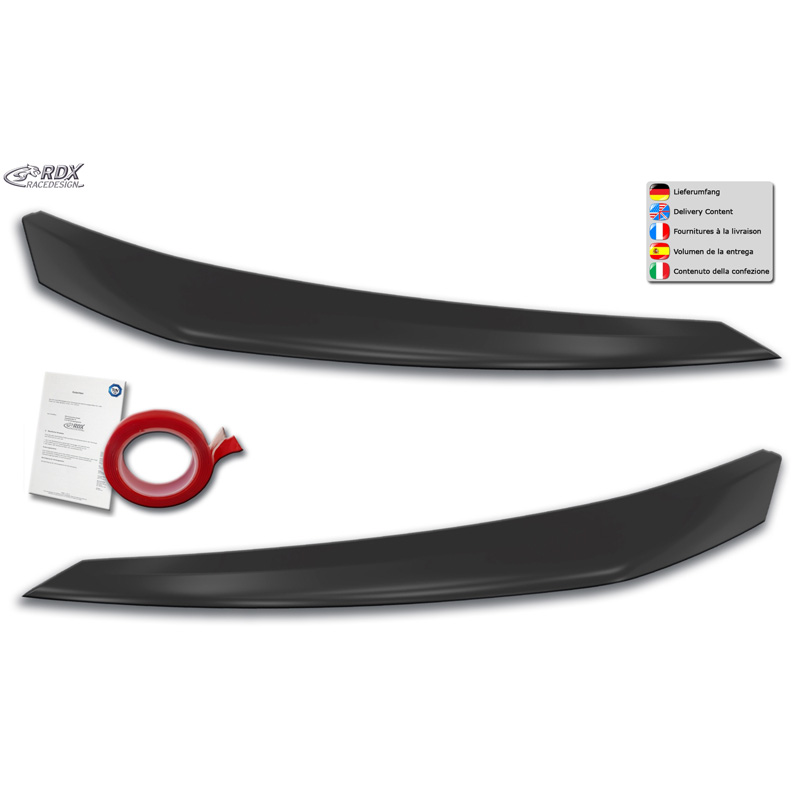 Spoilers de phares sur mesure pour Peugeot 208 II & 2008 II 2019- (ABS)