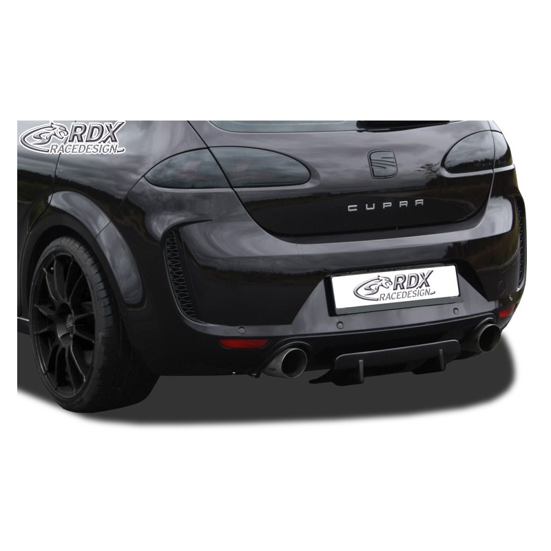 Jupe arrière 'Diffuseur U-Diff' sur mesure pour Seat Leon (1P) 2005-2012 (PU)