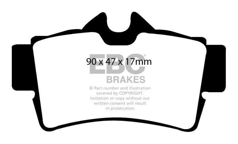 EBC Brakes FORD Mustang 5.0 94-98 Remblokken achterzijde yellows