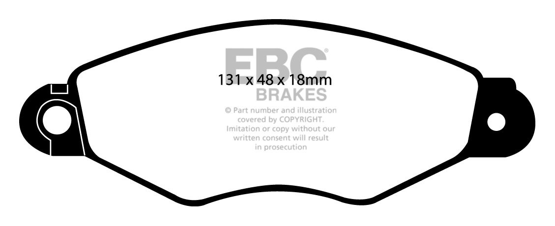 EBC Brakes RENAULT BEDRIJFSWAGEN Clio Van 1.9 D 98-2001 Remblokk