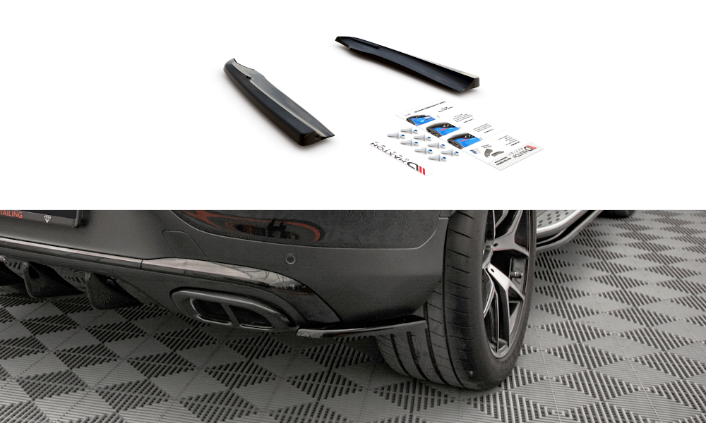 Zijdiffusers Mercedes GLC Coupe AMG C253 FL Maxton Glans Zwart