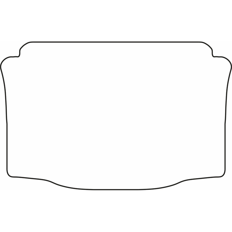 Tapis de coffre en velours sur mesure pour Volkswagen Up! / Skoda Citigo / Seat Mii 2012- (plancher de chargement bas)