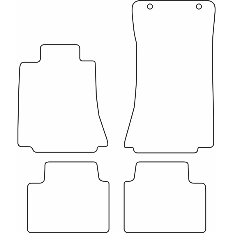 Set de tapis de sol sur mesure pour Alfa Romeo Giulia 2015- excl. AWD