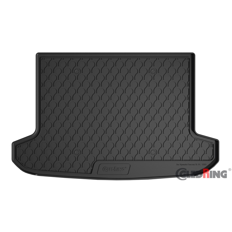Coquille coffre-arrière Rubbasol (caoutchouc) sur mesure pour Hyundai Tucson Facelift 2018-2020 (Sol en haut)