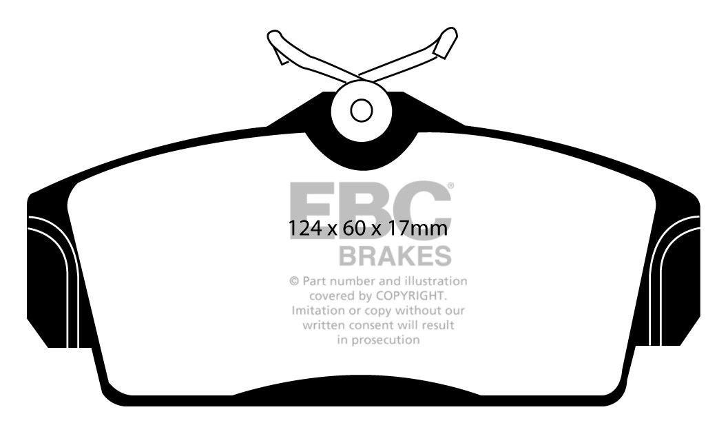 EBC Brakes NISSAN Primera 2.0 TD (P11) (ABS) 96-2002 Remblokken