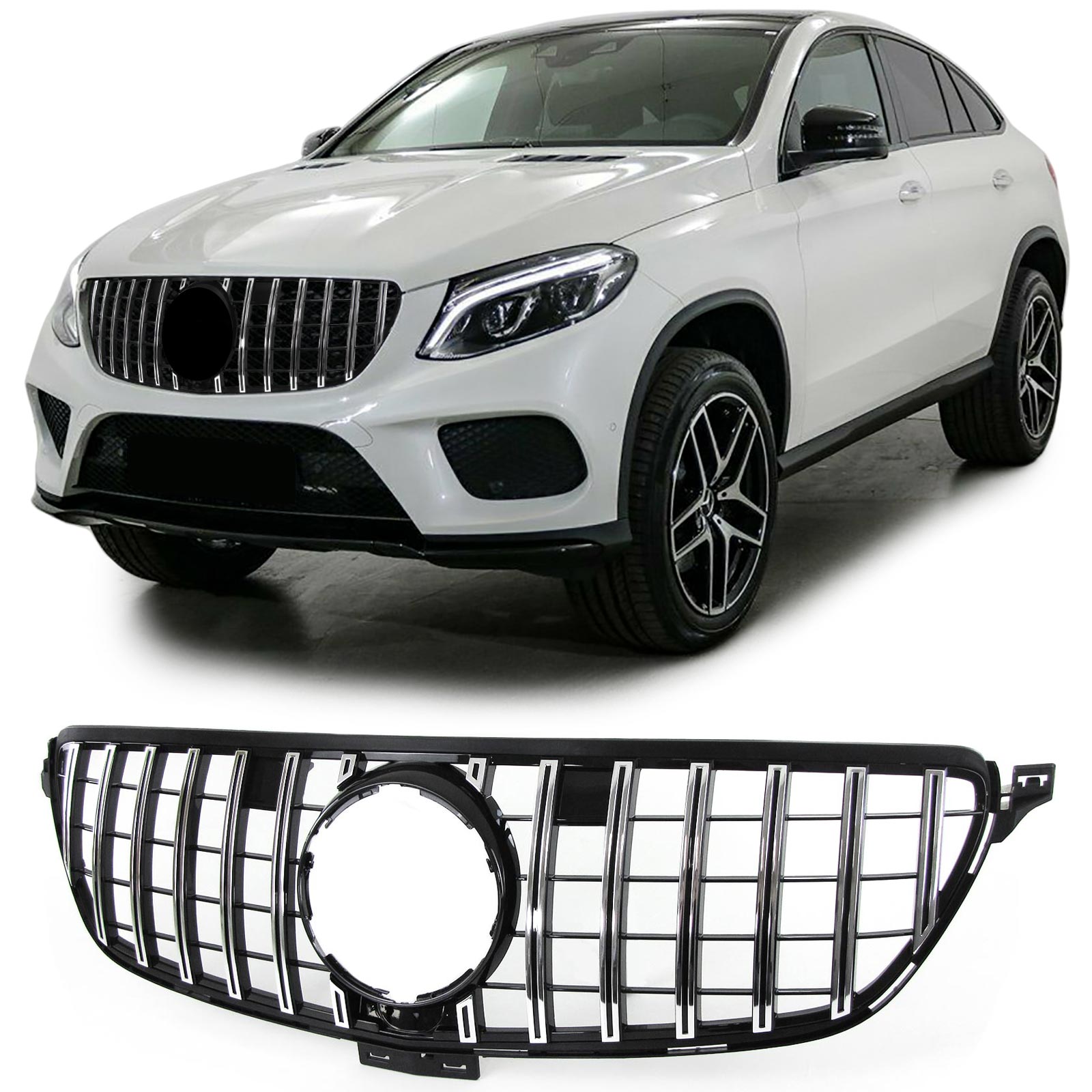 Grill Mercedes GLE Coupe C292 (15-19) GT-R Panamericana Design Chroom