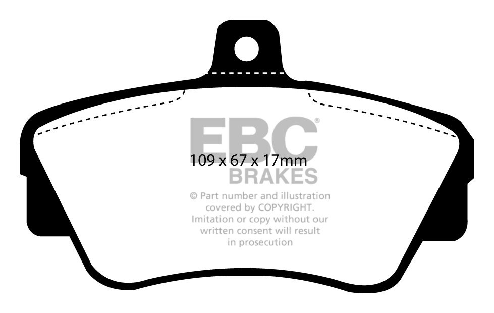 EBC Brakes VOLVO 460 1.7 89-92 Remblokken voorzijde