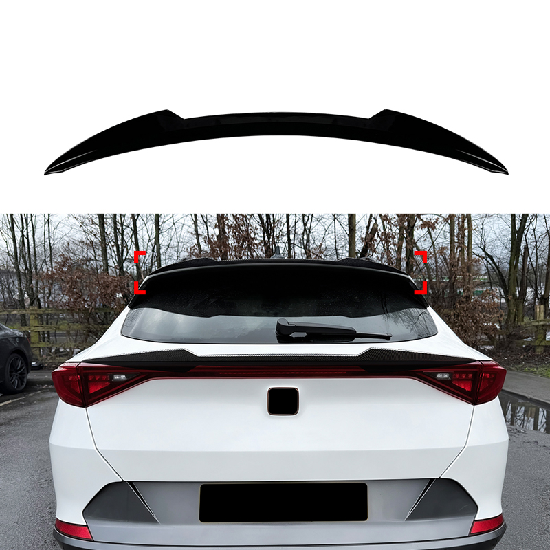 Becquet de toit (Spoiler Cap) sur mesure pour Cupra Formentor 2020-2024 & Facelift 2024- (ABS Noir Luisant)