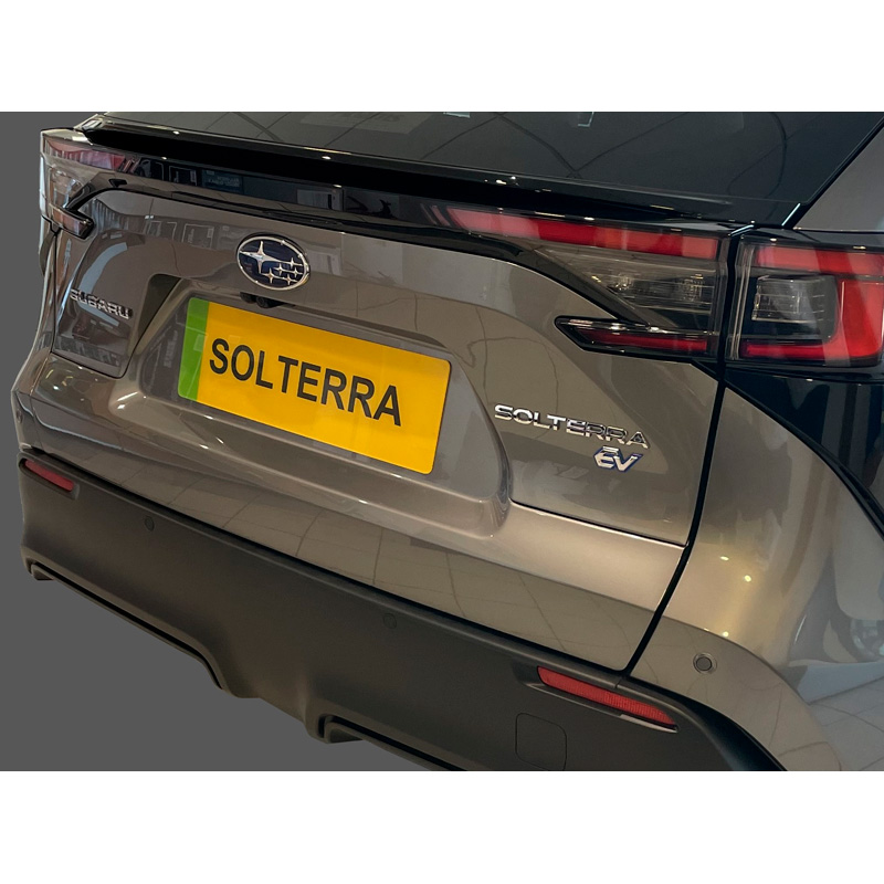 Protection de seuil arrière (ABS) sur mesure pour Subaru Solterra 2022- & Toyota bZ4X 2021- Noir