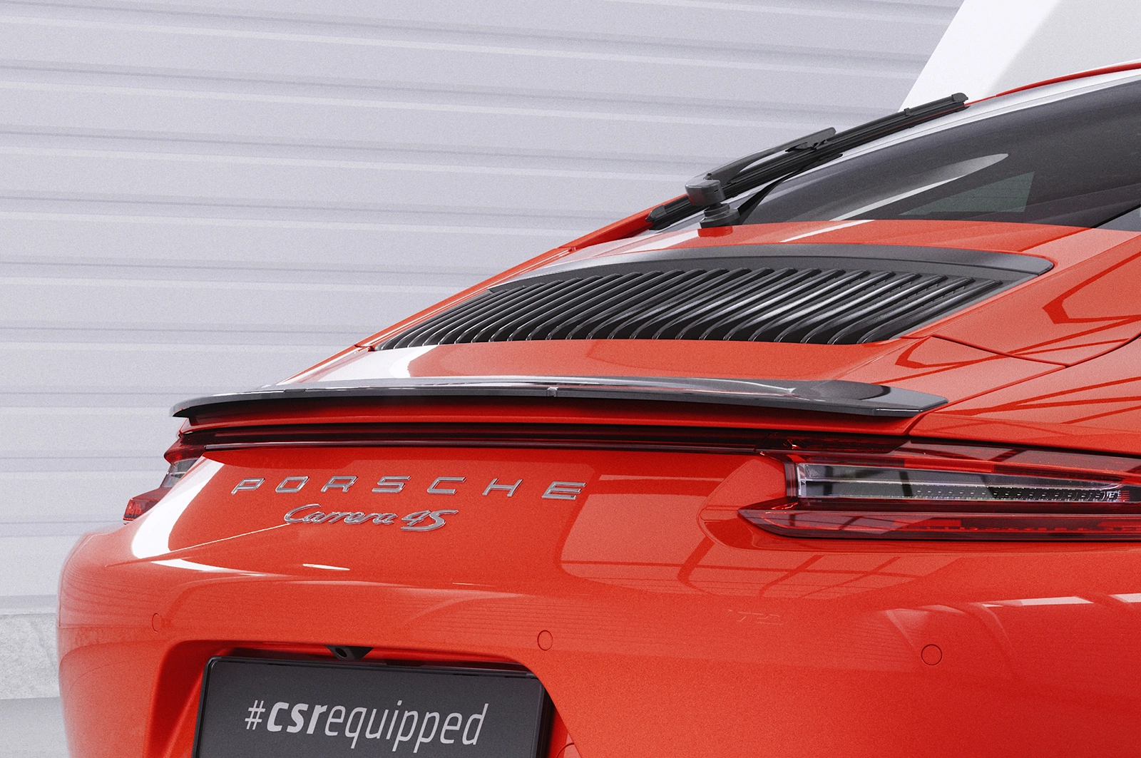 Achterspoiler Porsche 911 / 991 (09/2011–12/2019) Glans Zwart – CSR Automotive