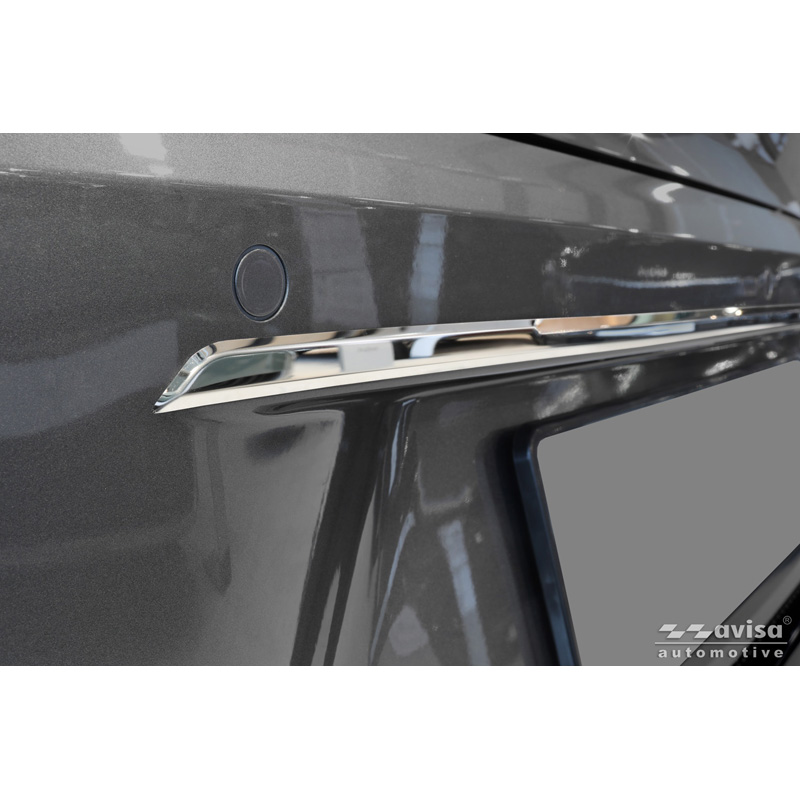Avisa Revêtement d'habillage du hayon du coffre inox Chrome sur mesure pour Kia Picanto III (JA) Facelift 2024-