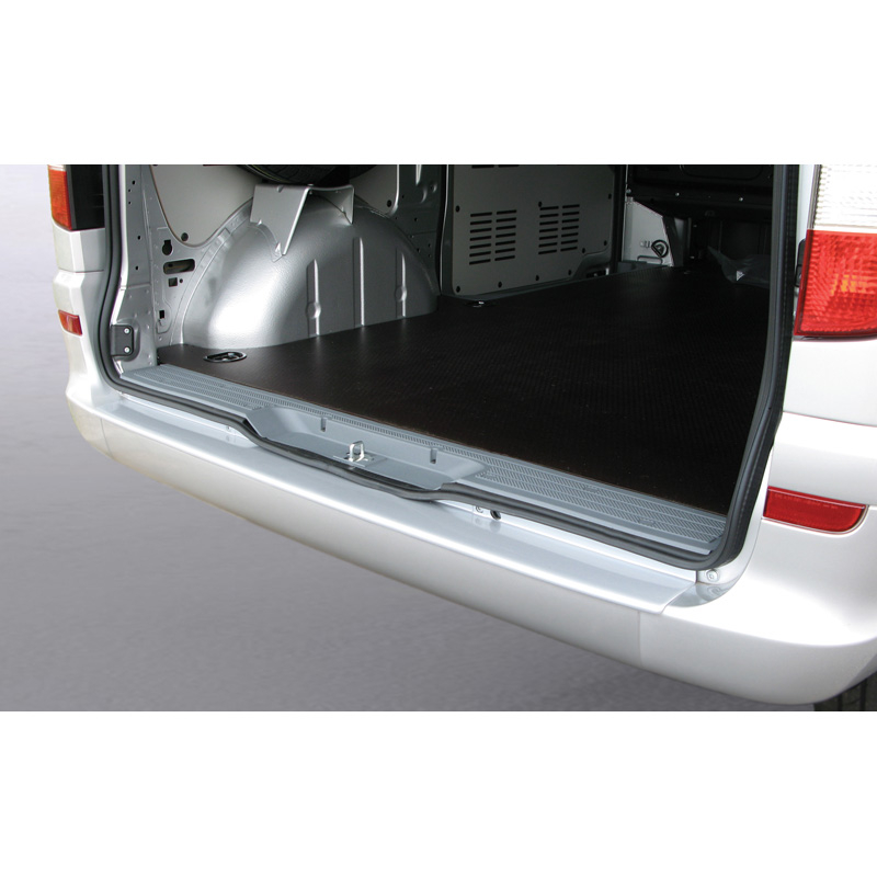 Protection de seuil arrière (ABS) sur mesure pour Mercedes Viano/Vito 2003-2014 Argent