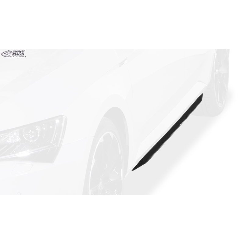 Jupes latérales 'Slim' sur mesure pour Skoda Superb 3V Sedan/Kombi 2015- (ABS noir luisant)