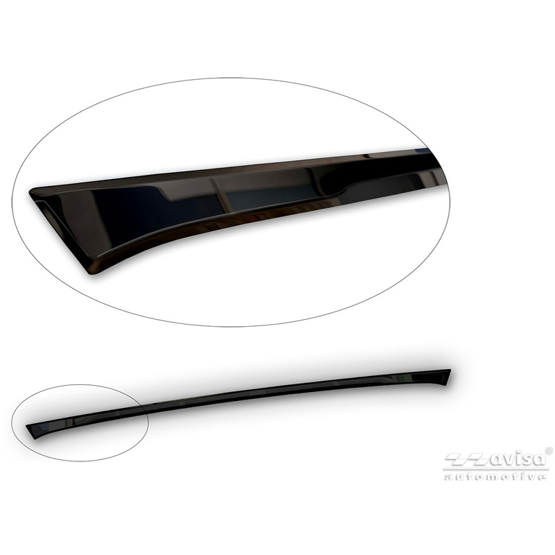 Avisa Moulure de hayon en Inox Noir Chrome sur mesure pour Skoda Karoq (NU7) Facelift 2022-
