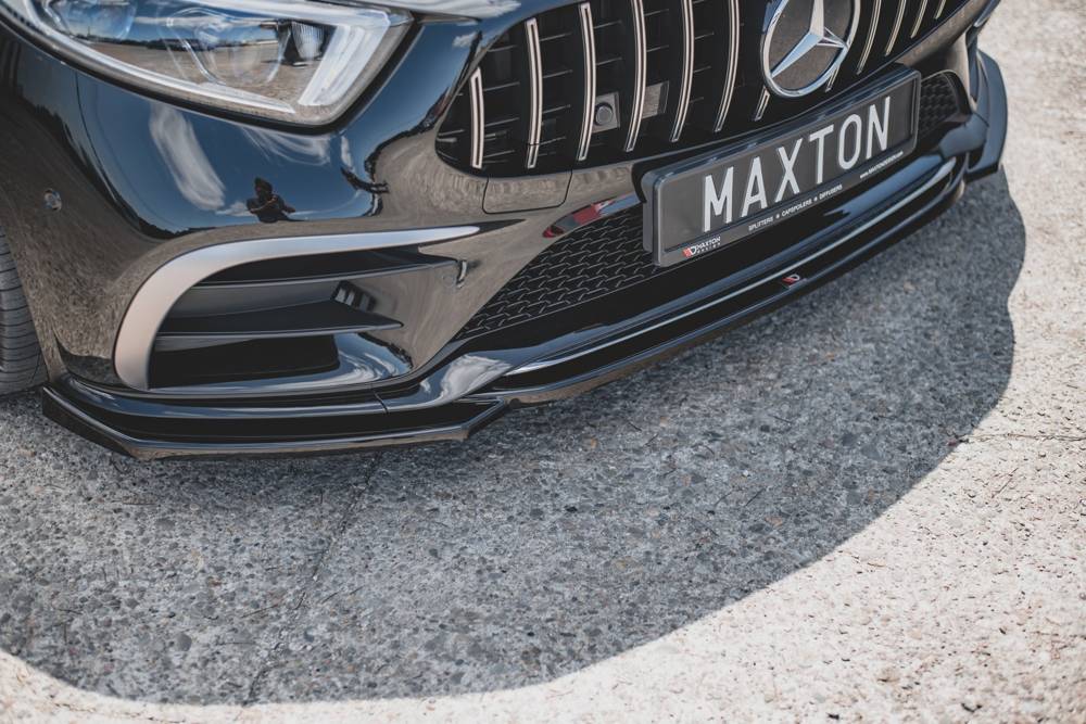Voorspoiler V.1 Mercedes AMG CLS AMG Pakket & CLS53 C257 Maxton Glans Zwart