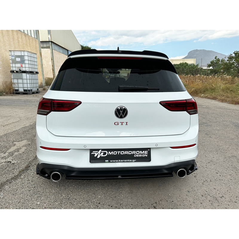 Becquet de toit (Spoiler Cap) sur mesure pour Volkswagen Golf VIII (CD1) GTI / R 2020- (ABS Noir brillant)