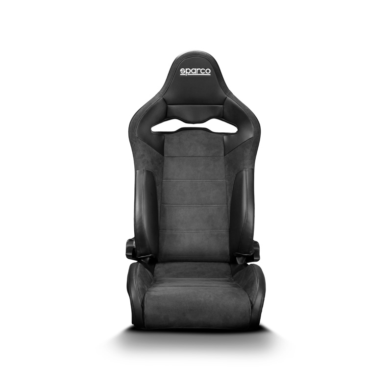 Sparco Siège Baquet SP-R - Skaï/Microfibre Noir + Dossier en PRV - Réglable
