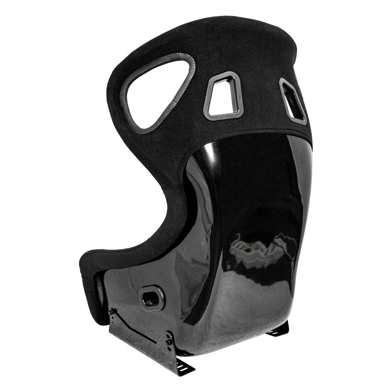 Siège baquet 'BS6' - Noir - Dossier fixe en polyester - incl. glissières