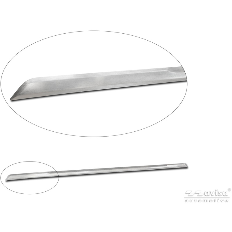 Avisa Revêtement d'habillage du hayon du coffre inox brossé sur mesure pour Kia Picanto III (JA) Facelift 2024-