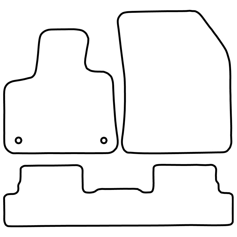 Set de tapis de sol sur mesure pour Peugeot 3008 2016- excl. Hybrid 2019-