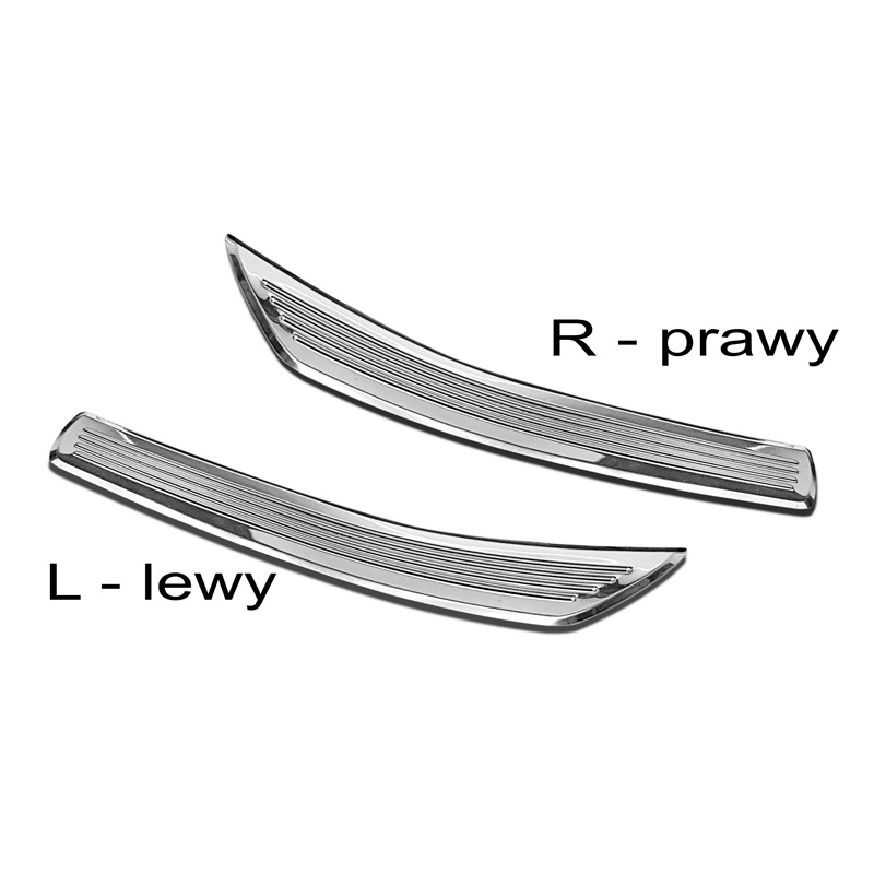 Seuils de portes inoxydable sur mesure pour Mercedes GLC/GLC Coupe 2015-2019 & FL 2019- 2-pièces (portes arrières)
