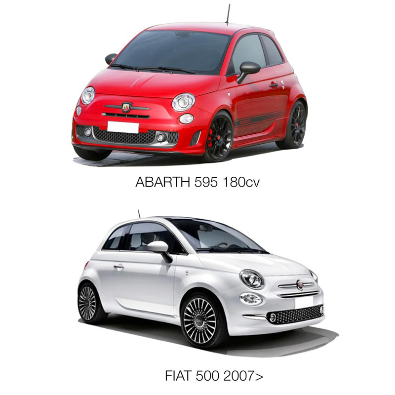 Simoni Racing Kit d'Élargisseurs de Roue en aluminium - 2x12mm(AV) - 2x12mm(AR) (Moyeu 58,1mm) avec boulons de roue - sur mesure pour Abarth, Fiat divers