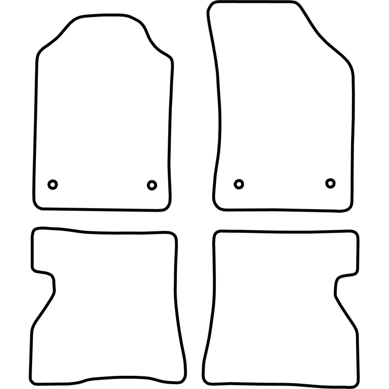 Set de tapis de sol sur mesure pour Renault Kangoo 2005-2008