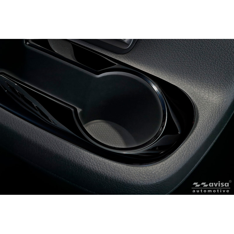 Avisa Enjoliveurs pour porte-gobelet Acier Inox sur mesure pour Mercedes Vito Tourer W447 Facelift 2024- - Noir