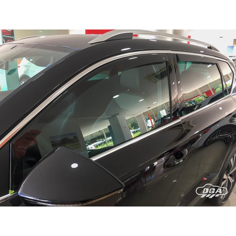 DGA Jeu de Déflecteurs d'Air sur mesure pour Seat Ateca 2016- & Cupra Ateca 2018- (4-pièces)