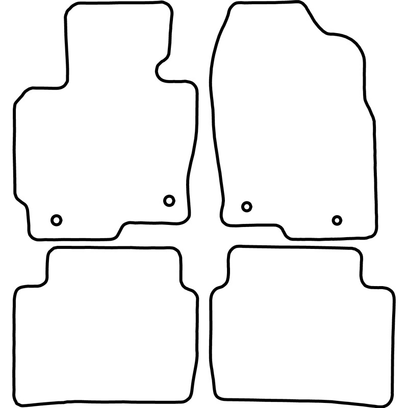 Set de tapis de sol sur mesure pour Mazda CX-5 2012-2017