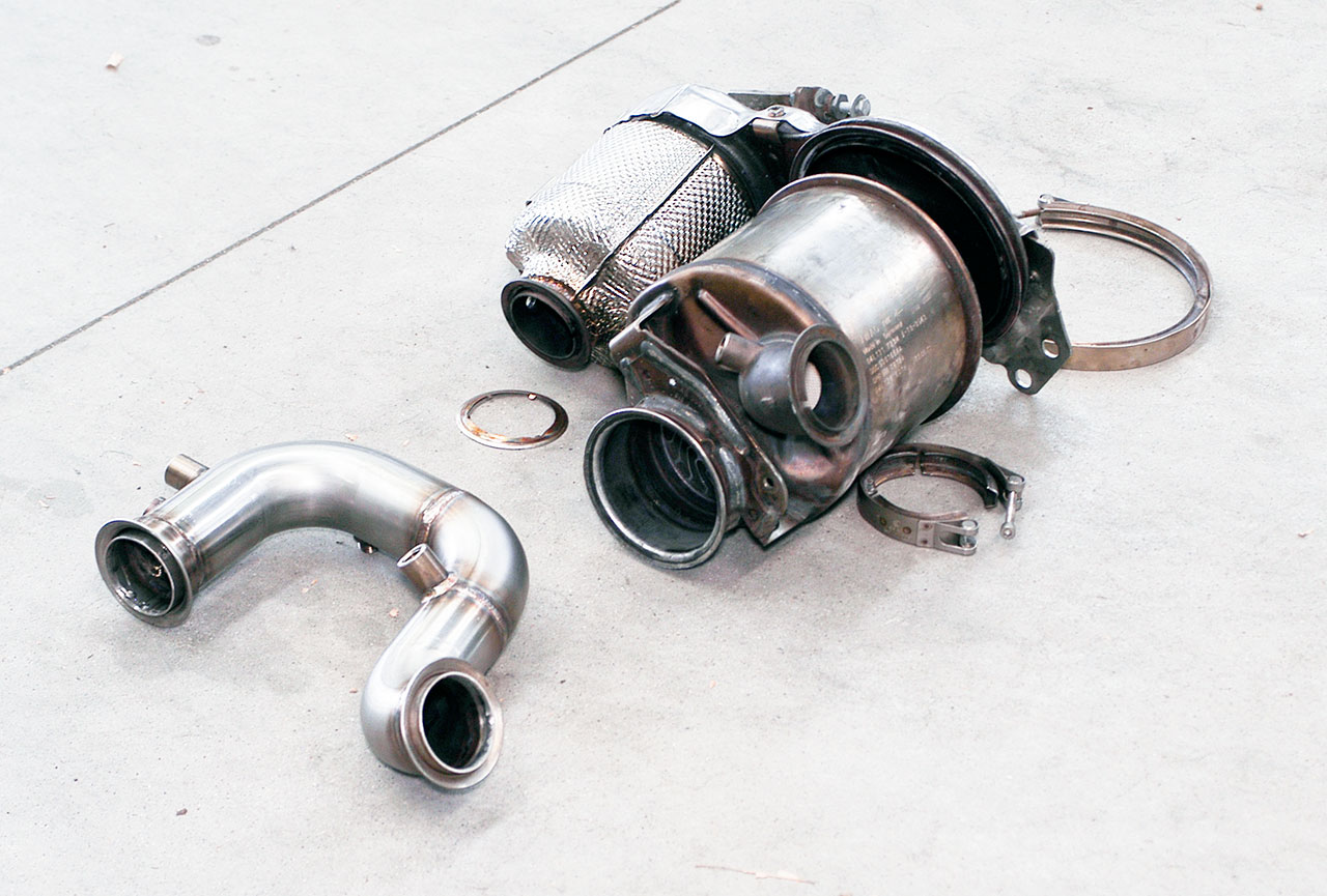 AUDI A3 8V Cabrio QUATTRO 2.0 TDI (184 Hp) 2013 Turbo Downpipe (replaces diesel soot filter) With se