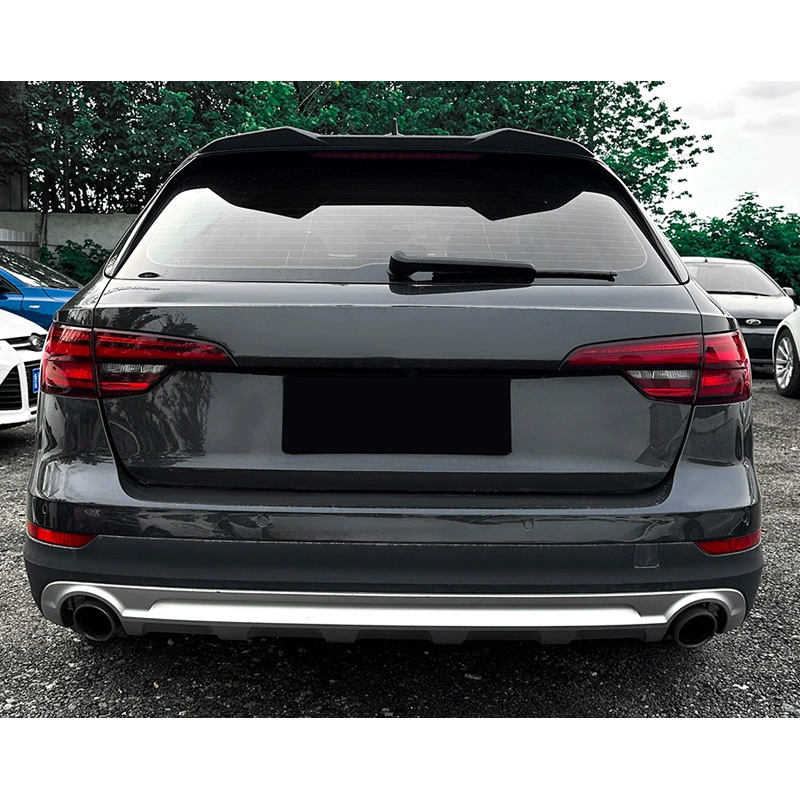 Becquet de toit (Spoiler Cap) sur mesure pour Audi A4 (B9) Avant 2015-2024 (ABS Noir Luisant)