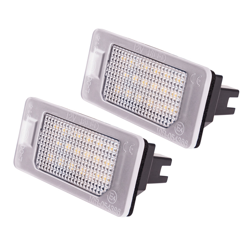 Éclairage de Plaque d'Immatriculation LED sur mesure pour Fiat 500X (6X) 2018-2022 / 500X (7X) 2021- / 500e 2020- / Abarth 500 EV 2023- & Alfa Romeo Tonale 2022-