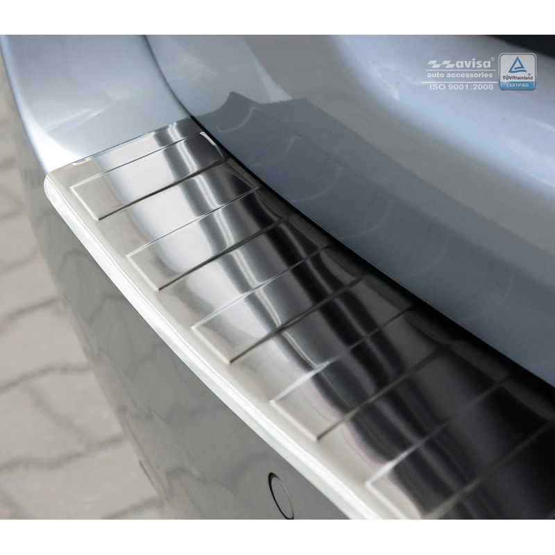 Protection de seuil arrière inox sur mesure pour BMW Série 5 F11 Touring 2010-2017 'Ribs'