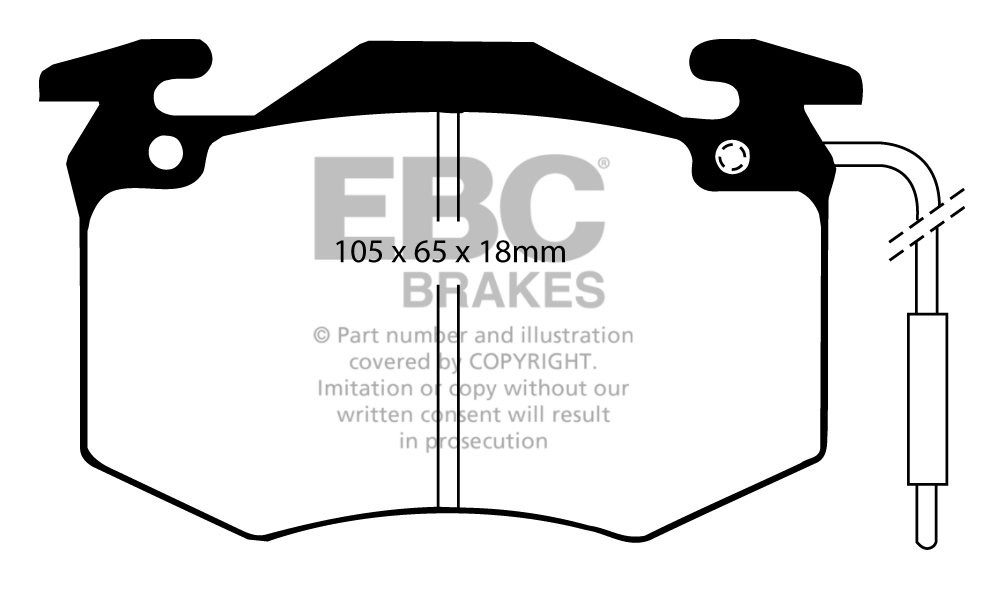 EBC Brakes PEUGEOT 505 2.3 D 81-92 Remblokken voorzijde