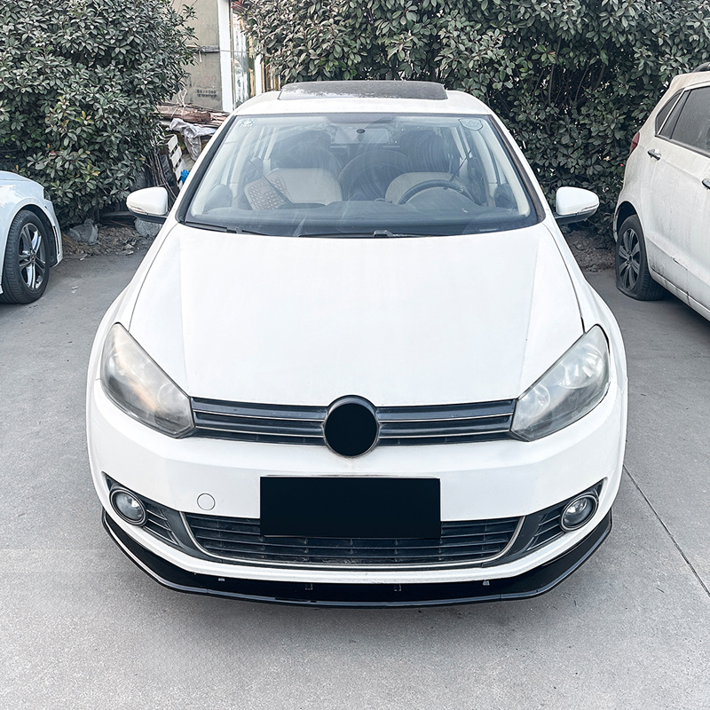 Spoiler avant sur mesure pour Volkswagen Golf VI 2008-2012 excl. GTi/R (ABS Noir luisant)