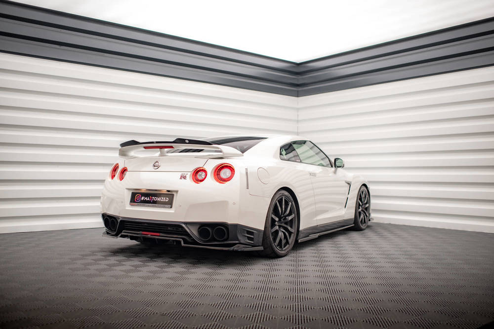 Zijskirts Nissan GTR R35 11-16 Maxton Glans Zwart