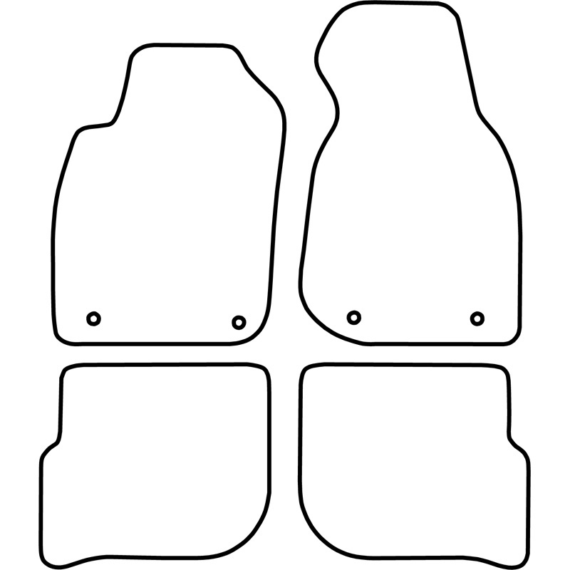 Set de tapis de sol en velours sur mesure pour Audi A6 1999-2004