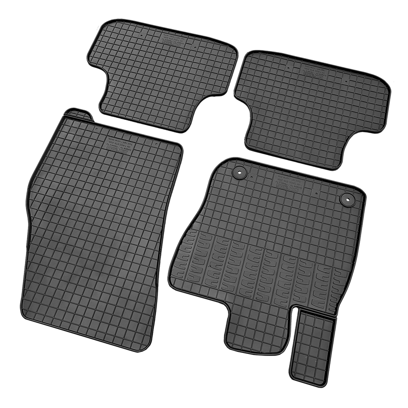 CIKCAR Set tapis de caoutchouc sur mesure pour Volkswagen T-Roc II eTSi 2025- (4-pièces + points de fixage)