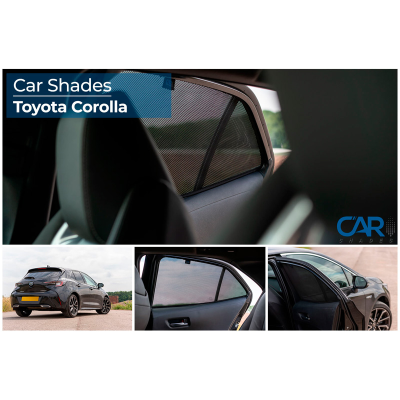 Set de Car Shades (portes arrières) sur mesure pour Toyota Corolla (E21) HB 5-portes 2019- (2-pièces)