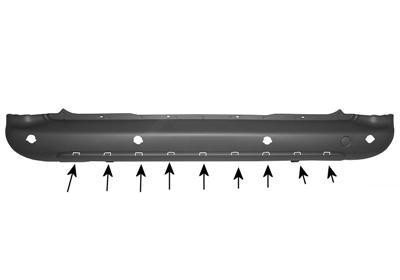 achterbumper, Tepee/XTR, Park Control Peugeot Partner, 2008-2012