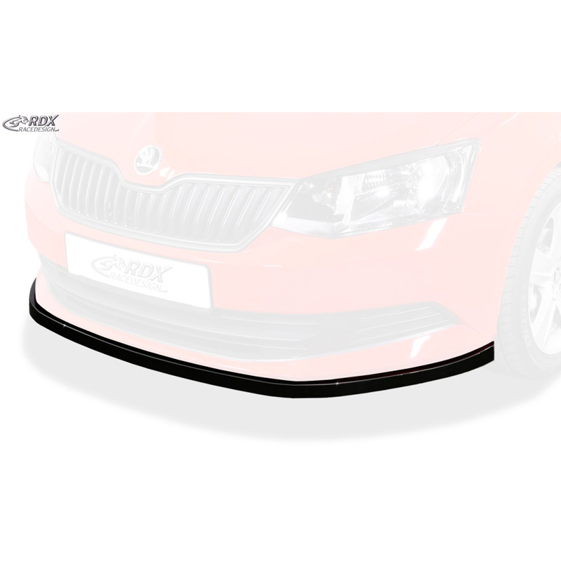 Spoiler avant sur mesure pour Skoda Fabia III (NJ) 2014-2018 (ABS noir luisant)
