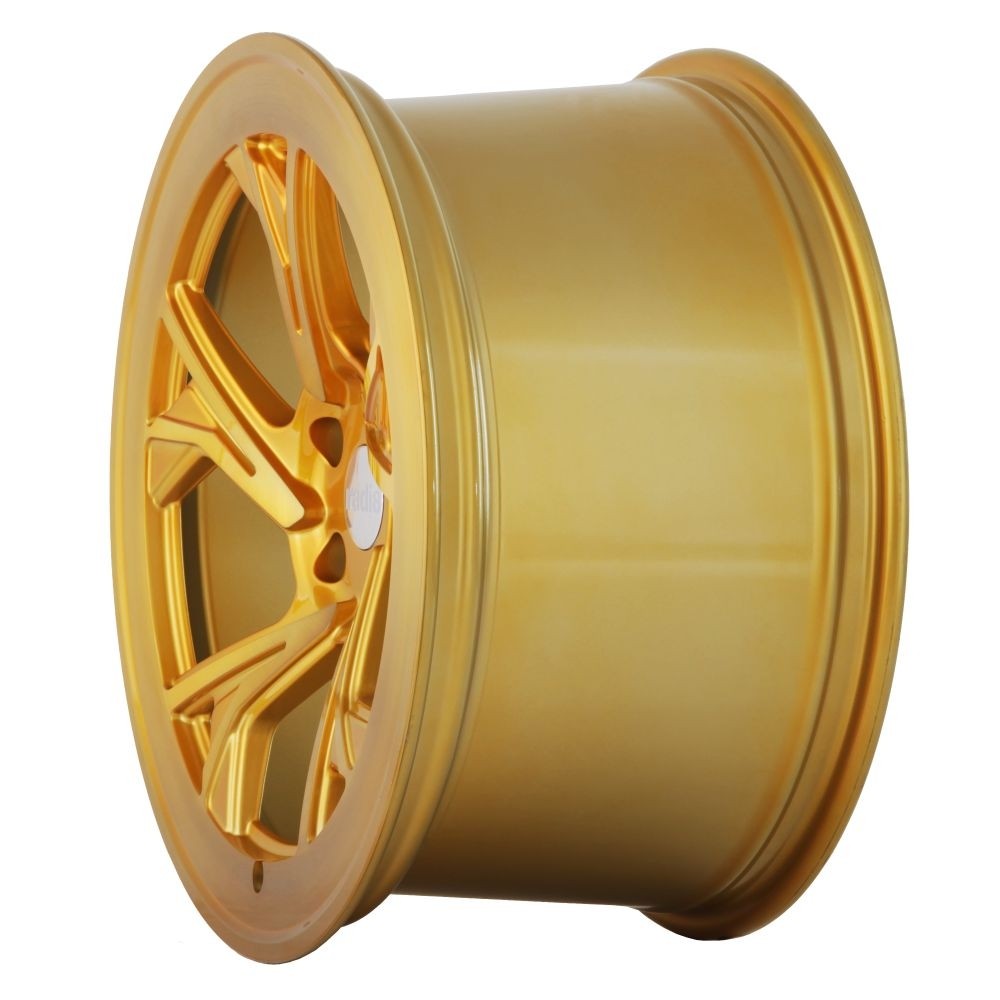 RADI8 C5 8.5x18 5x100 35 Brushed Gold 66,6 Velgen
