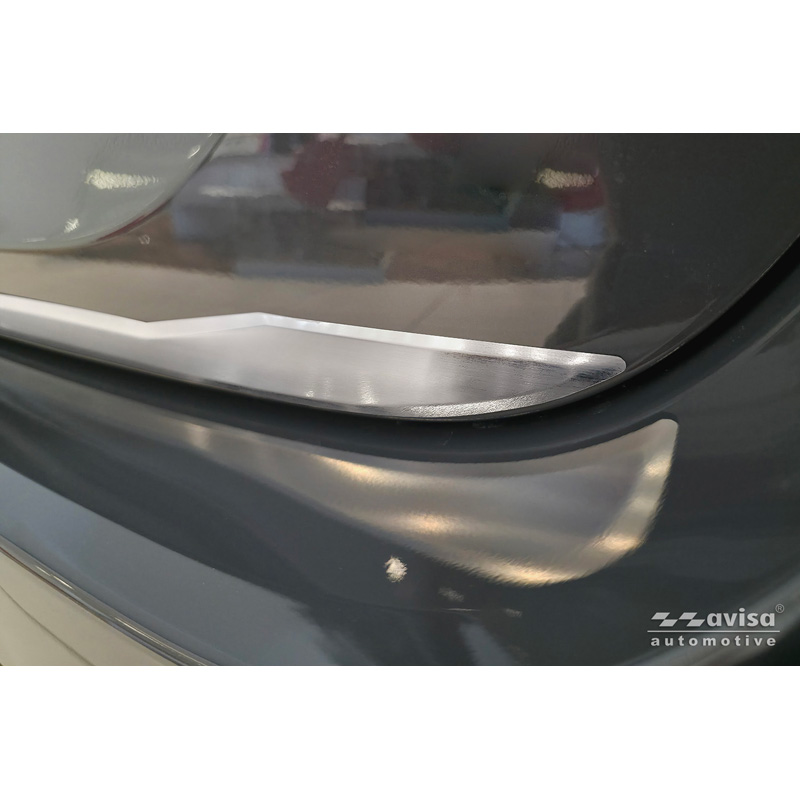 Avisa Revêtement d'habillage du hayon du coffre inox brossé sur mesure pour Toyota Yaris (P21) 2020-2024 & Facelift 2024-