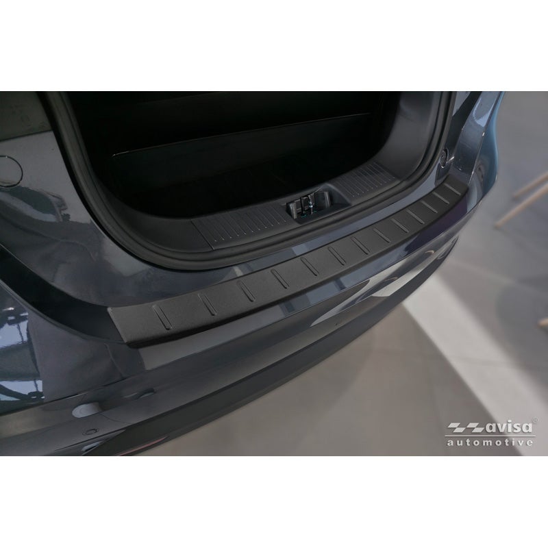 Avisa Protection de Seuil de Coffre Acier Inox sur mesure pour Leapmotor T03 2024- - Noir Mat