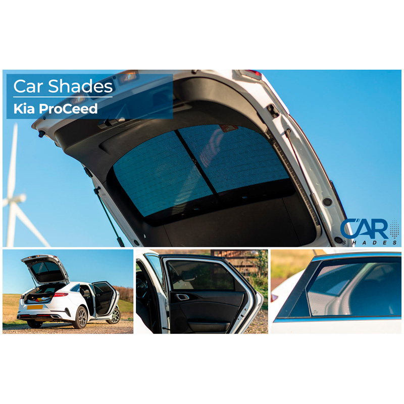Set de Car Shades sur mesure pour Kia ProCee'd (CD) Shooting Brake 2018- (6-pièces)
