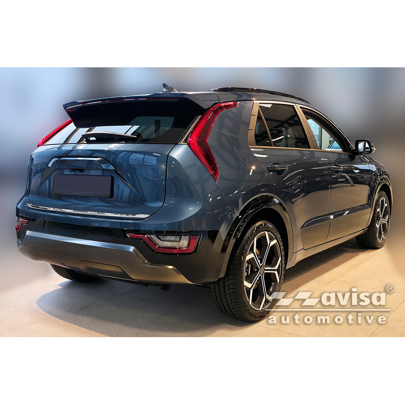 Avisa Revêtement d'habillage du hayon du coffre inox Chrome sur mesure pour Kia Niro II 2022-