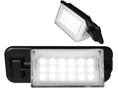 LED Licenceplateplaat lightning VW Golf V, VW Golf VI, VW Polo 6R