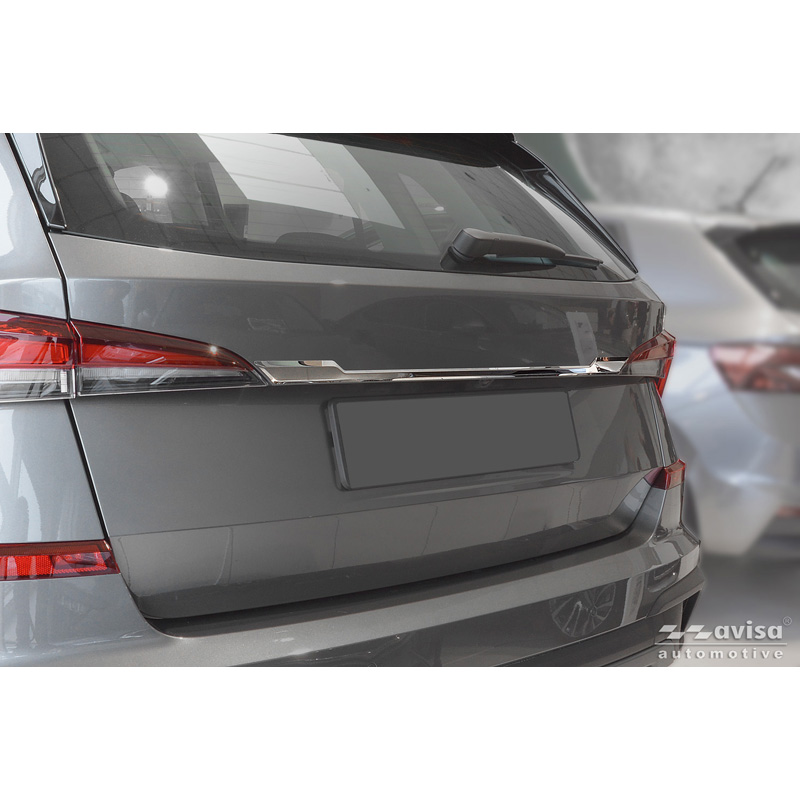 Avisa Revêtement d'habillage du hayon du coffre inox Chrome sur mesure pour Skoda Kamiq (NW4) 2019-2024 & Facelift 2024-